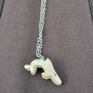 Ivory shark necklace